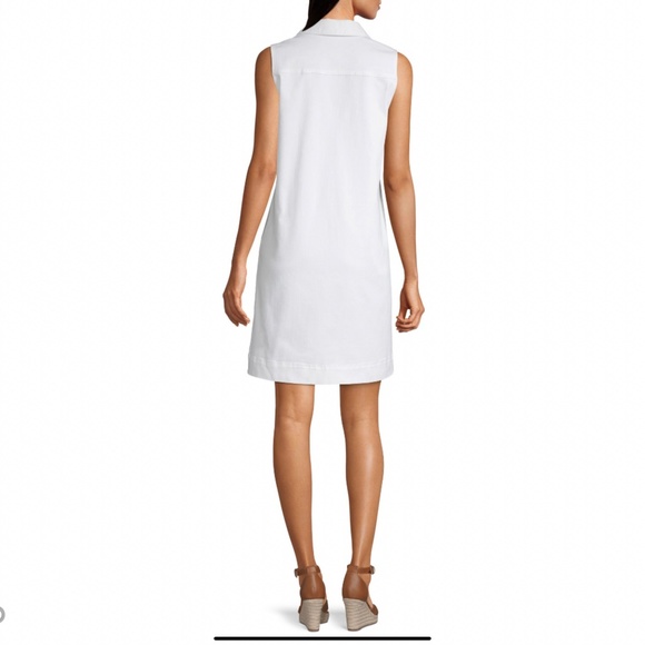 Liz Claiborne Simply Sleeveless Shirt Dress - Picture 3 of 3